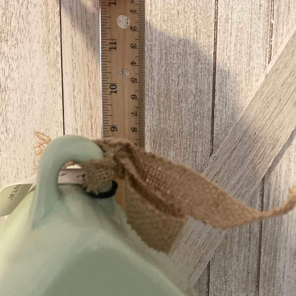 Rae Dunn Blessed Birdhouse in Mint Green